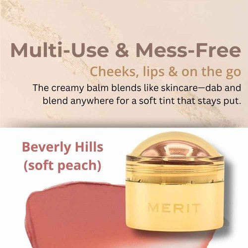 Merit Flush Balm Cream Blush - Beverly Hills - Soft Peach