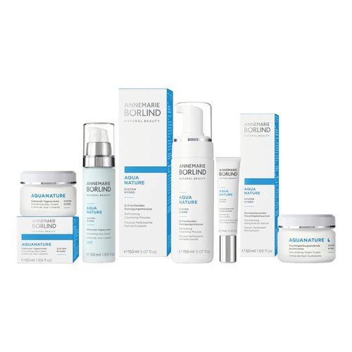 ANNEMARIE BÖRLIND - AQUANATURE Rehydrating Night Cream - Papyrus and Glasswort Extracts for Lasting Hydration - Nourishes, Regenerates, Rehydrates - 1.69 Fl Oz