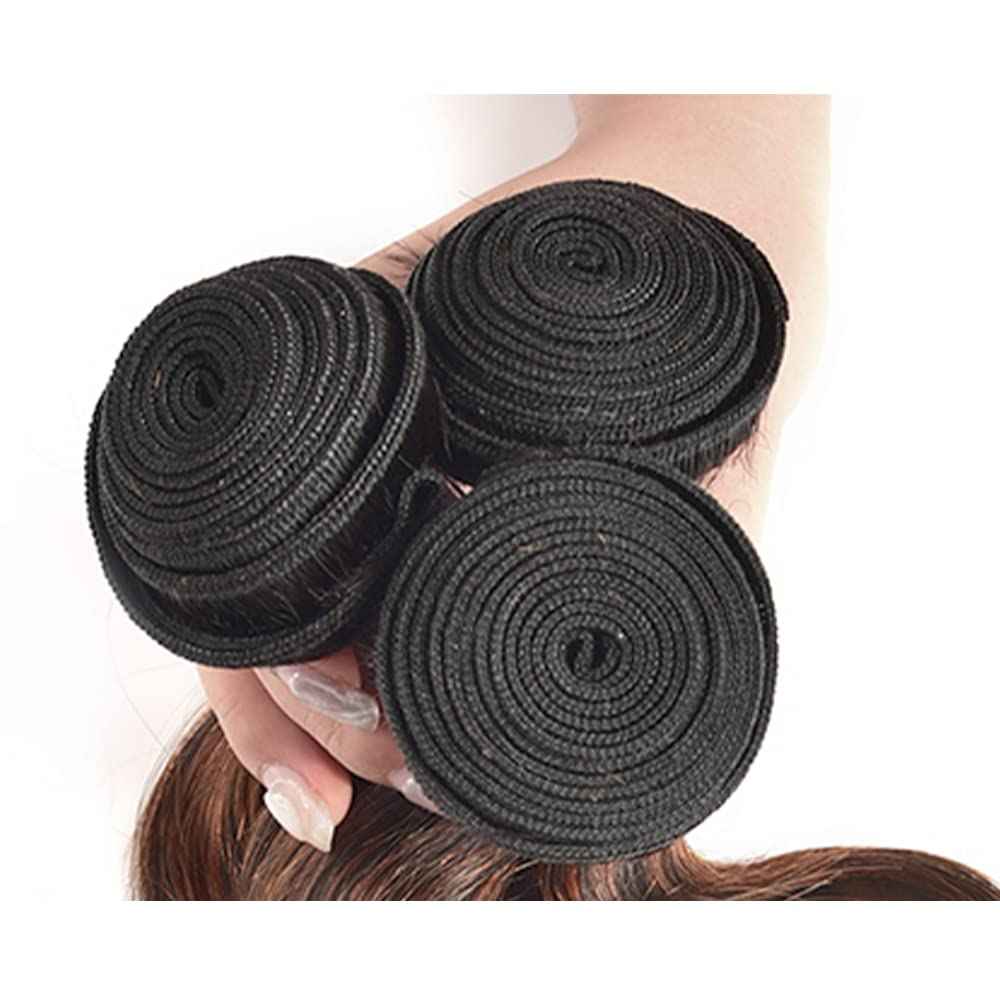 28 30 32 Inch Color 30 Bundles P4/30 Body Wave Bundle Highlight Human Hair 3 Bundles Two Tone Brown Mixed With Light Brown Bundle