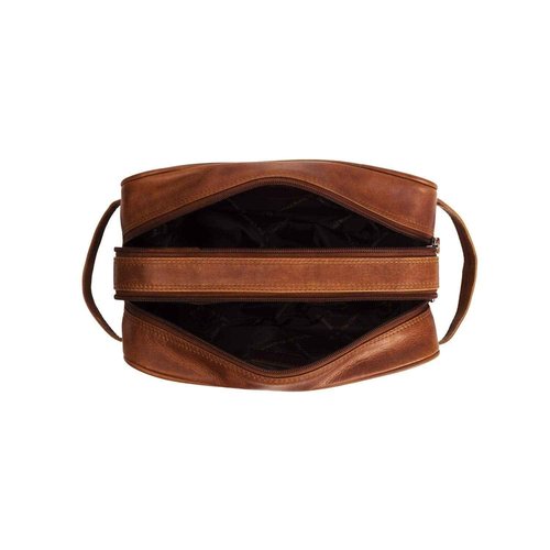 The Chesterfield Brand Men's Toiletry Bag, Brown