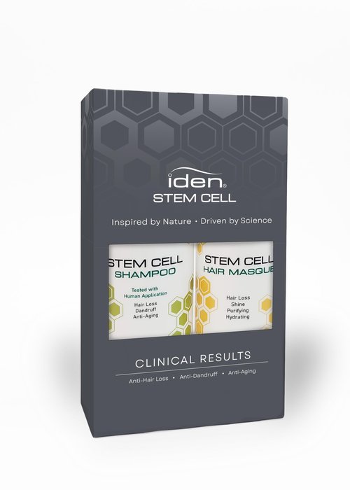 IDEN Signature Stem Cell Shampoo and Hair Masque Set, Promotes Healthy Hair Growth, Bee Propolis & Stem Cell Extracts, 12 fl.oz Each