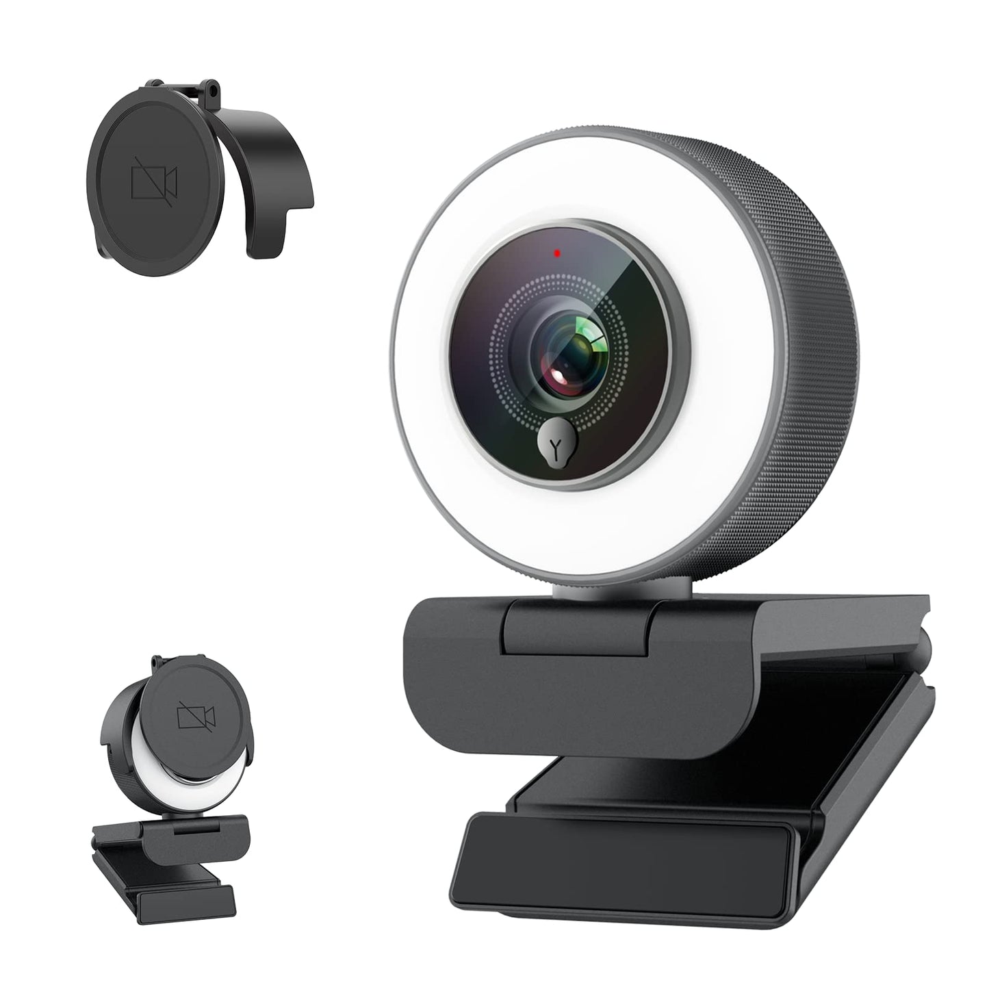 Angetube 1080P Streaming Webcam Kits, 967 HD Web Camera with Microphone and Light, Software Control, Webcam Cover - Web Cam Privacy Shutter to Protect Lens and Security