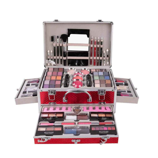 Joyeee All-in-One Makeup Kit Gift Set Women Full Set Carry All Professional Make up Kit With Makeup Bag Lipgloss Lipstick Concealer Blush Foundation Face Powder Eyeshadow Palette Cosmetic Palette #10