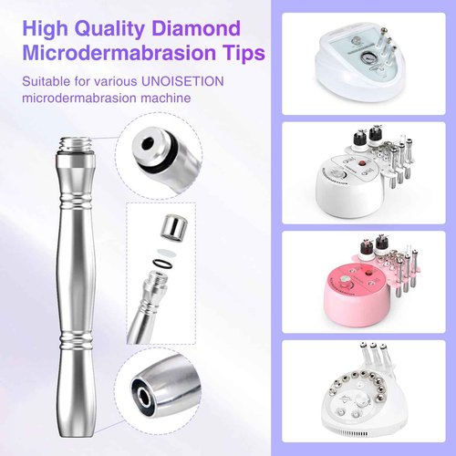 UNOISETION Microdermabrasion Machine with Diamond Tips Kit and 50pcs Cotton Filters