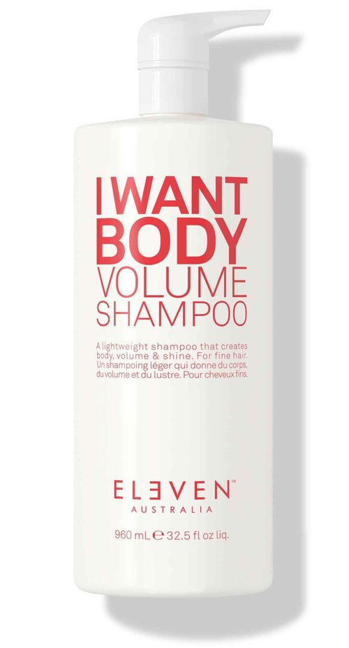 ELEVEN AUSTRALIA I Want Body Volume Shampoo for Women & Men - Volumizing & Thickening Shampoo for Fine Thin Hair, Adds Fullness & Thickness, Sulfate-Free Formula for Lightweight Hair - 32.5 fl oz