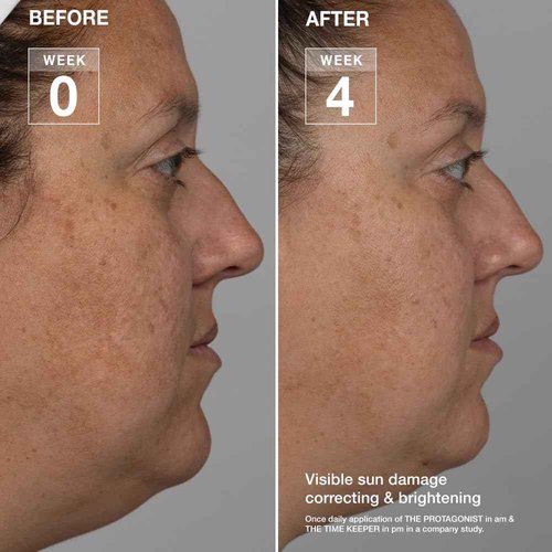 THE DAY & NIGHT DUO with full sizes The Protagonist & The Time Keeper featuring Tranexamic Acid, Peptides, Ceramides, Argan Plant Cells, Hyaluronic Acid, Niacinamide, Turmeric, Caffeine and Mushrooms