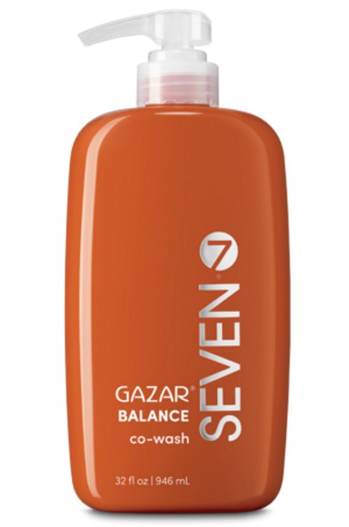 SEVEN Hair Care GAZAR BALANCE Cowash for Women & Men with Shea Butter & Coconut Oil, 1 Step Shampoo Alternative for Curly or Textured Hair, Sulfate + Paraben Free, Cruelty Free, Made in USA, 32 oz