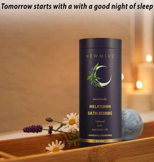 Deep Sleep Fizzing Bubble Bath Bombs Lavender Chamomile Sage Pack of 3 Perfect for Gifting Birthday Christmas or Stocking Stuffers