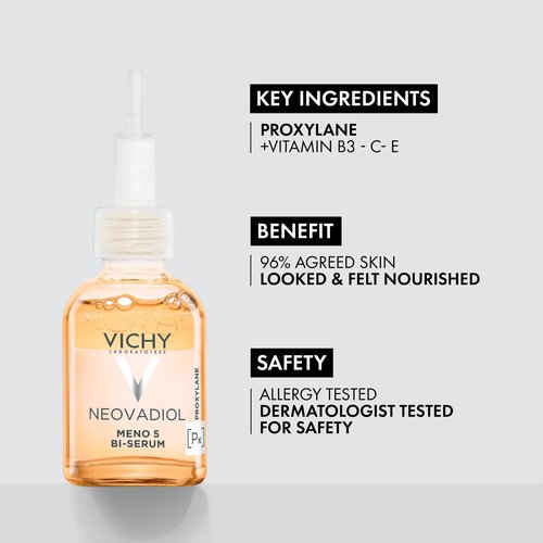 Vichy LiftActiv Pure Retinol Serum for Face Vichy Neovadiol Serum for Peri and Post Menopause, Anti Aging Serum to Reduce Wrinkles and Dark Spots