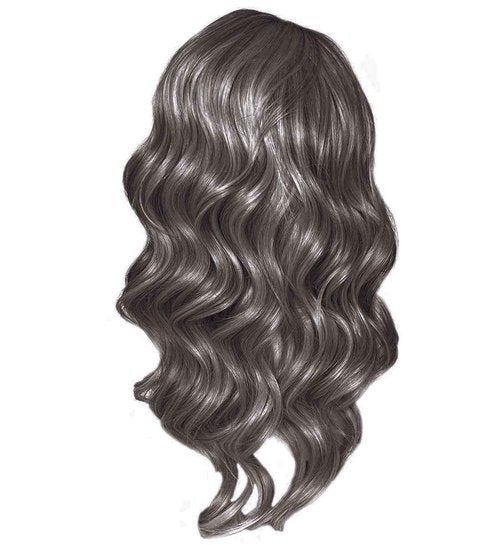 Kim Kimble 20" Wavy Waves Headband Wig, Long Layered Hair With Black Headband and Comb Clip, 3/4 Cap - Average Cap Size, MC511SS Powered Licorice