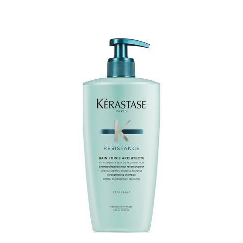Kerastase Resistance Force Architecte Shampoo - Reconstructing Repair Shampoo For Weak and Damaged Hair, Formulated With Pro-Keratine Complex, 16.9 Fl Oz