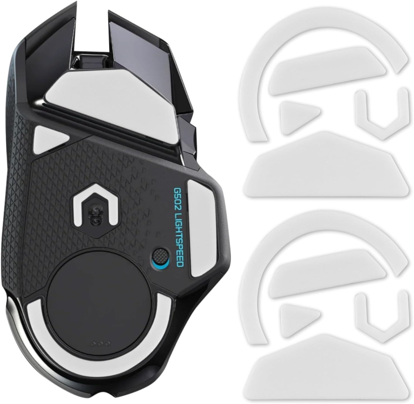 2 Pack G Pro 2 Lightspeed Wireless/G Pro Wireless Gaming Mouse Feet Sliding Stickers, Mice Glass Skates Pad Compatible with Logitech Mouse Feet Replacement (Glide Mice Skates, White PTFE)