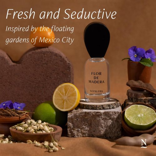 Nopalera Flor de Madera Eau de Parfum - Clean Fragrance for Women and Men - Bright Tamarind and Mexican Citrus Blend, Long-Lasting, Free From Artificial Ingredients, 50ML