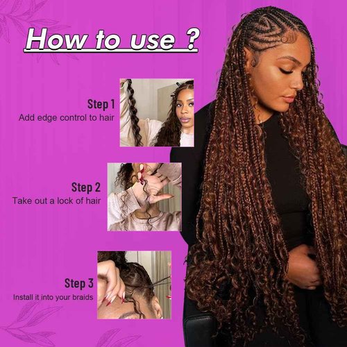 24 Inch Human Braiding Hair for Boho Braids 120g No Weft 3 Bundles/Pack Deep Water Wave Boho Bulk Human Hair 100% Virgin Hair Extensions for Knotless Braiding Curly Wet and Wavy Bohemian Natural Brown