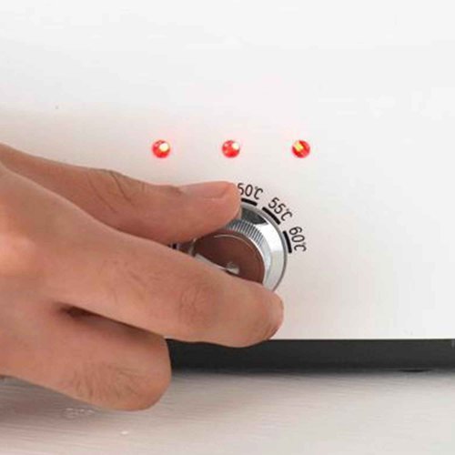 Master Massage Three Bottles Massage Oil, Lotion, Cream Warmer Heater with Empty Bottles- Massage Cream Heating Device- Salon Spa Body Therapy, White