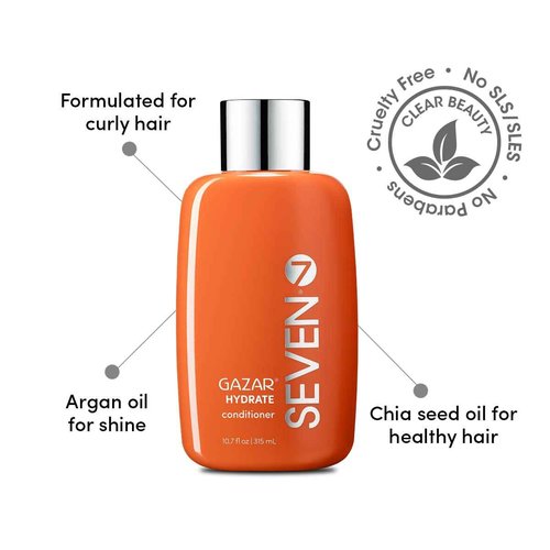 ozVEN Hair Care Gazar Hydrate Conditioner for Women & Men, Anti-Frizz, Moisturize Dry Hair, Sulfate + Paraben Free, Cruelty Free with Argan Oil, Jojoba & Biotin, Made in USA, 2oz