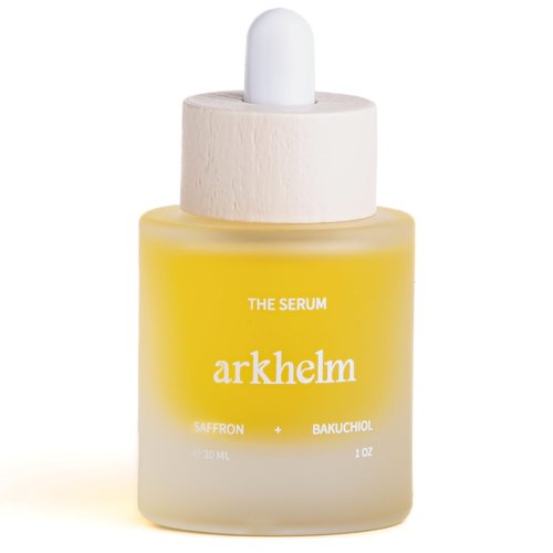 Arkhelm Bakuchiol and Saffron Face Serum - Cruelty-Free Organic Daily Facial Serum for Sensitive, Combination to Oily Skin - 30ML / 1 OZ. Vegan Calming Serum Facial for Brightening and Protection