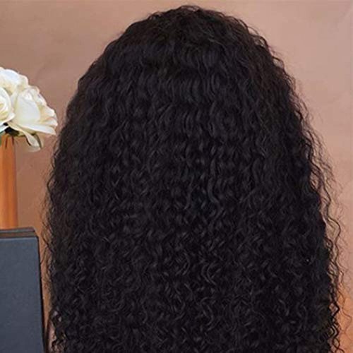 Dreambeauty 300% Density 13x6” Transparent Lace Front Human Hair Wigs Water Wave Brazilian Remy Human Hair 6 Inch Deep Part Lace Front Wig with Baby Hair for Women (16 Inch)