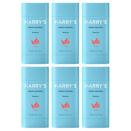 Harry's Men's Deodorant - Odor Control Deodorant - Aluminum-Free - Fig (6 Count)