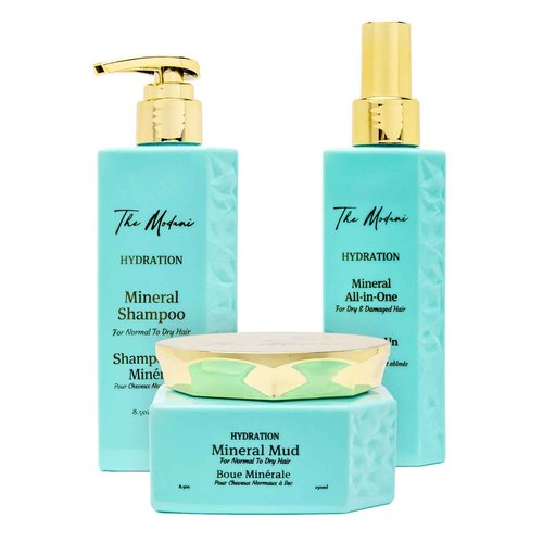 Hydration Mineral Kit - Shampoo (8.5oz/250ml), Mineral mud (8.5oz/250ml) and All in one