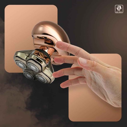 Skull Shaver Butterfly Kiss PRO - Women's Electric Shaver for Bikini Line, Legs & Body - Wet & Dry Use - Ergonomic, Hypoallergenic Blades - 60 Minutes Cordless Use - Rose Gold