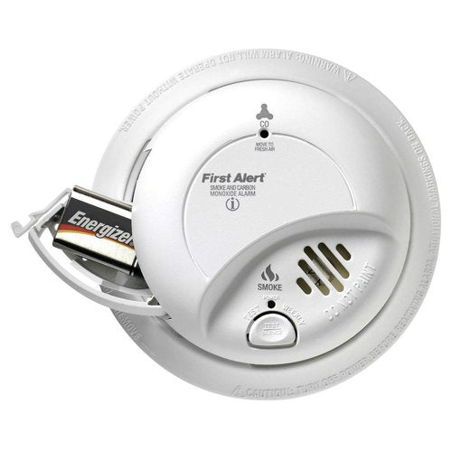 FIRST ALERT BRK SC9120FF Hardwired Smoke and Carbon Monoxide (CO) Detector with Battery Backup, 1 pack , White