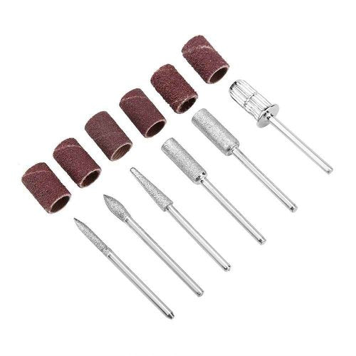 Nail Drill Machine, Mini Charging Nail Polisher for Acrylic Gel Nails, 30000RPM Electric Nail File (US Plug)