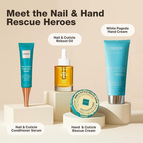 Onsen Japanese Anti Aging Hand Cream - Firming Hand Lotion Features Pagoda Flower Enzyme, Wasabi Extract Infusion, Hyaluronic Acid, and Shea Butter, for Clarified and Moisture Rich Skin - 2 Packs