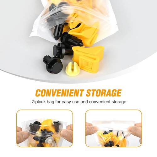 GOOACC 40Pcs Bumper Grommet and Rear Bumper Retainer Assortment Compatible for Nissan & Infiniti, Replace 63846-5V000 63846-5V000 01553-09241 85099-1MA0A