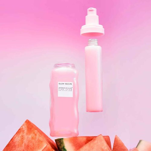 Glow Recipe Pink Juice Hydrating Gel Moisturizer with Hyaluronic Acid, Watermelon & Glycerin - Lightweight, Fast-Absorbing Daily Moisturizer for Dry Skin + Refill Tube (50 ml/ea)
