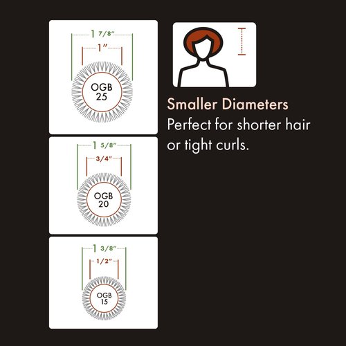 Olivia Garden OG Barber contains 4 styling brushes, ideal for men grooming