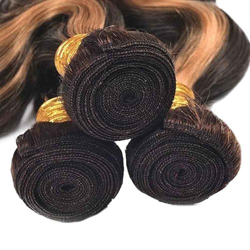 20 20 20 Inch Ombre Bundles P1B30 Body Wave Human Hair Bundle Two Tone Black Mixed With Color 30 Body Wave Bundle Fridnae Hair 1B30 Highlight Brown Bundles