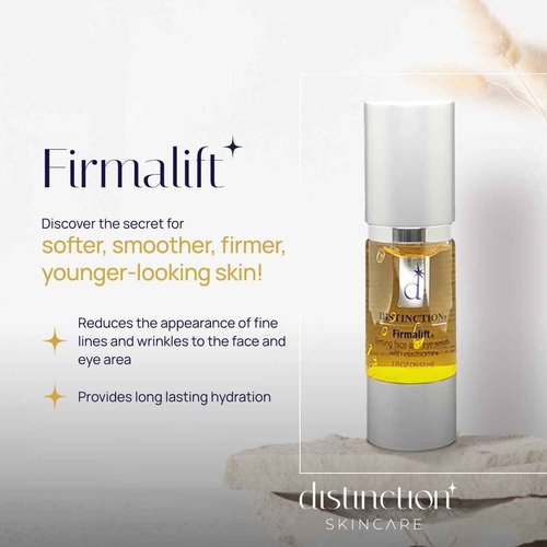 Distinction Firmalift Firming Face & Eye Serum – Anti Aging Serum Lotion Cream and Moisturizer | Helps Reduce the Appearance of Fine Lines and Wrinkles, Soothes (1 Fl Oz, 2 Pack)