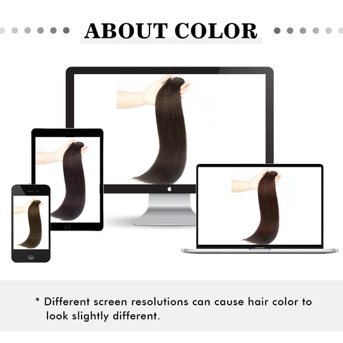 Sixstarhair Clip In Hair Extensions Real Human Hair Dark Brown Clip In Hair Extensions Remy Human Hair 140g 7 Pieces Per Pack Silky Straight Hair Extensions for women [Color 2 Dark Brown 16inch]