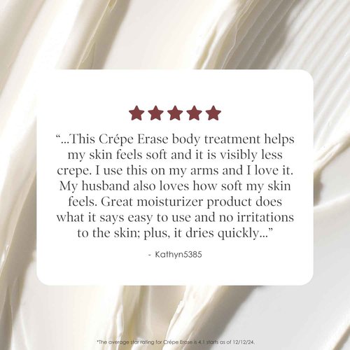 Body Firm Crepe Erase Body Repair Treatment, Anti Aging Firming Lotion with Collagen Peptides, Shea Butter, Vitamin E, Squalane and More, Promotes Women's Natural Collagen Production, 10 Oz