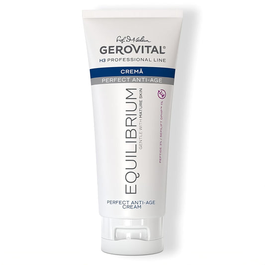 Gerovital EQUILIBRIUM - Perfect Anti-Age Professional Face Cream with Hyaluronic Acid | Regenerating and Restructuring | Anti-Aging |Anti-Wrinkle | Moisturizing - 200 ml