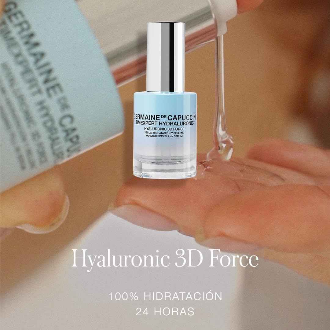GERMAINE DE CAPUCCINI - Timexpert Hydraluronic I Hyaluronic 3D Force Moisturizing Fill-In Serum - Hydration Facial Serum - Hyaluronic Acid Serum- 1 oz