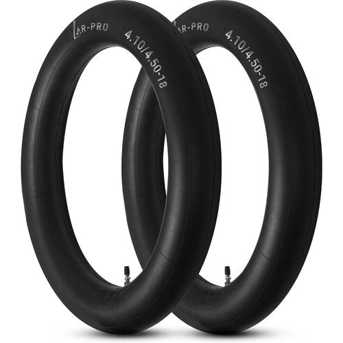 AR-PRO (2-Pack) 4.10/4.50-18" Heavy duty Dirt Bike Inner Tube with TR4 Straight Valve for 110/100-18,110/90-18,110/80-18,120/90-18,120/80-18,100/100-18 Motorycle Rear Tire