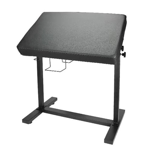 WZPB Tattoo Armrest Stand, Tattoo Arm Rest Stand Adjustable, Tiltable Thickened Black Leather Cushion, Stable Four Corner Base, Portable Tattoo Armrest for Studio Salon Tattoo XL