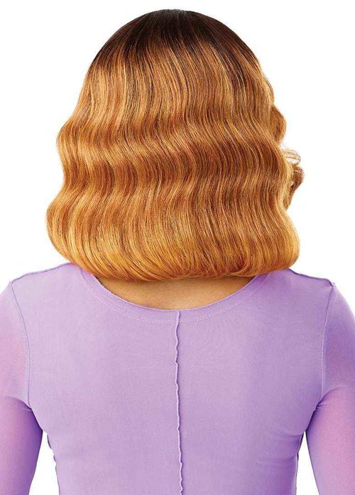 Outre Lace Front Wig - Perfect Hair Line 13X4 - Swoop Series - Swoop 11 (DARK BROWN 2)