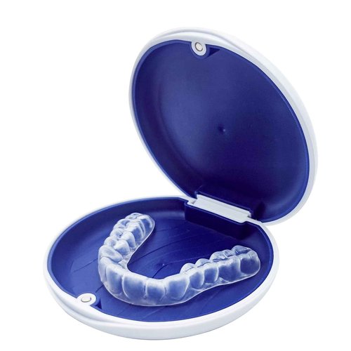 Mouth Guard for Grinding Teeth at Night, Bite Guard for Teeth Clenching Nighttime for TMJ Relief, Nightguard for Adult and Kids, 1 Pack