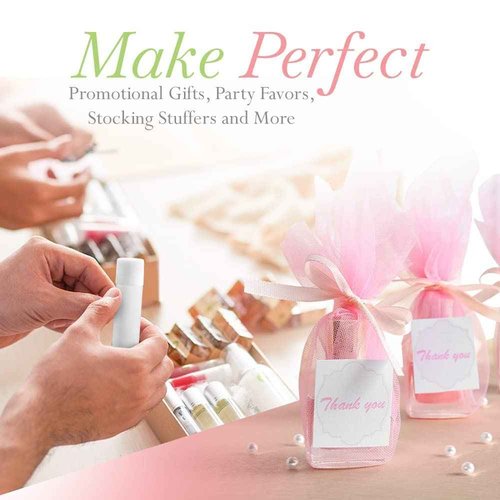 Lip Balm Bulk Unlabeled - Made in USA Bulk Chapstick - Natural Ingredients Vitamin E Shea Butter - Custom Chapstick Bulk For Party & Wedding Favors (200 Count, Vanilla)