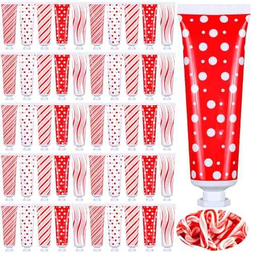 15 Pcs Christmas Hand Cream Bulk Mini Hand Lotion Candy Cane Scented Peppermint Lotion Christmas Stocking Stuffers Bulk Holiday Gifts Employee Staff Teacher Appreciation Gifts for Coworkers