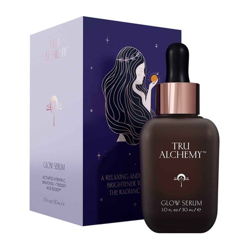Tru Alchemy Glow Serum + Quench Crème | Resurfacing Radiance Facial Serum with Bakuchiol, Glycolic & Lactic Acid + Skin-Renewing Total Immersion Face Cream | 1 fl oz30ml // 1.7 fl oz/48 g