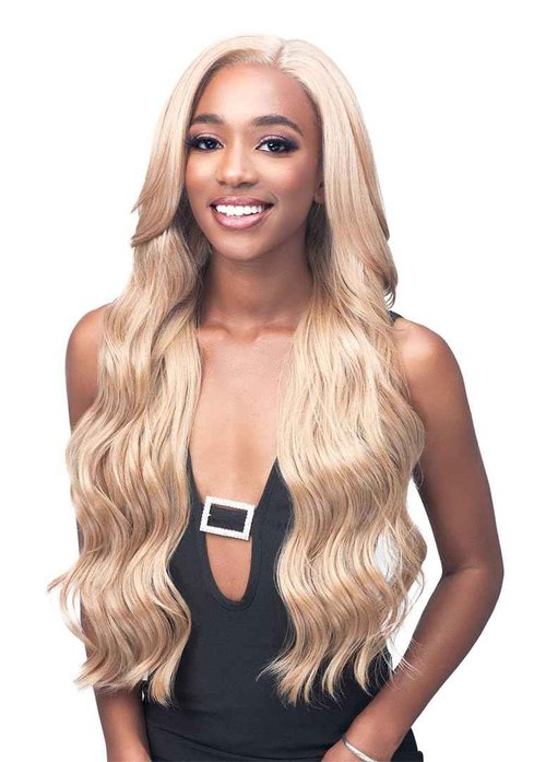 BOBBI BOSS Glueless Invisible Lace Human Hair Blend Wig MBLF005 ANTONIA (1)