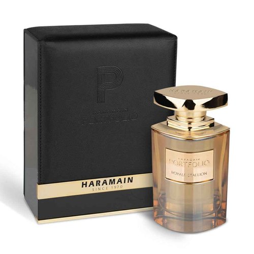 Al Haramain Portfolio Royale Stallion for Unisex - Arabian Perfume for Women & Men - Long Lasting Fragrance with Bergamot, Lavender, Jasmine, Vanilla - Arabic Cologne - Eau de Parfum - 2.5oz EDP Spray