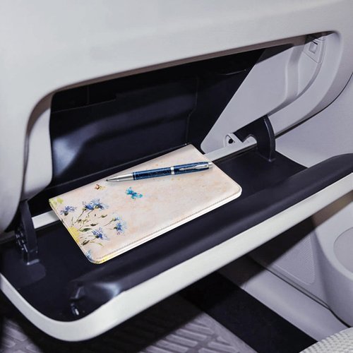 CoBak Car Registration and Insurance Holder - Vehicle Glove Box Car Organizer,Auto Truck Comparment Accessories Case with Magnetic Closure for Essential Document,Driver License,Cards