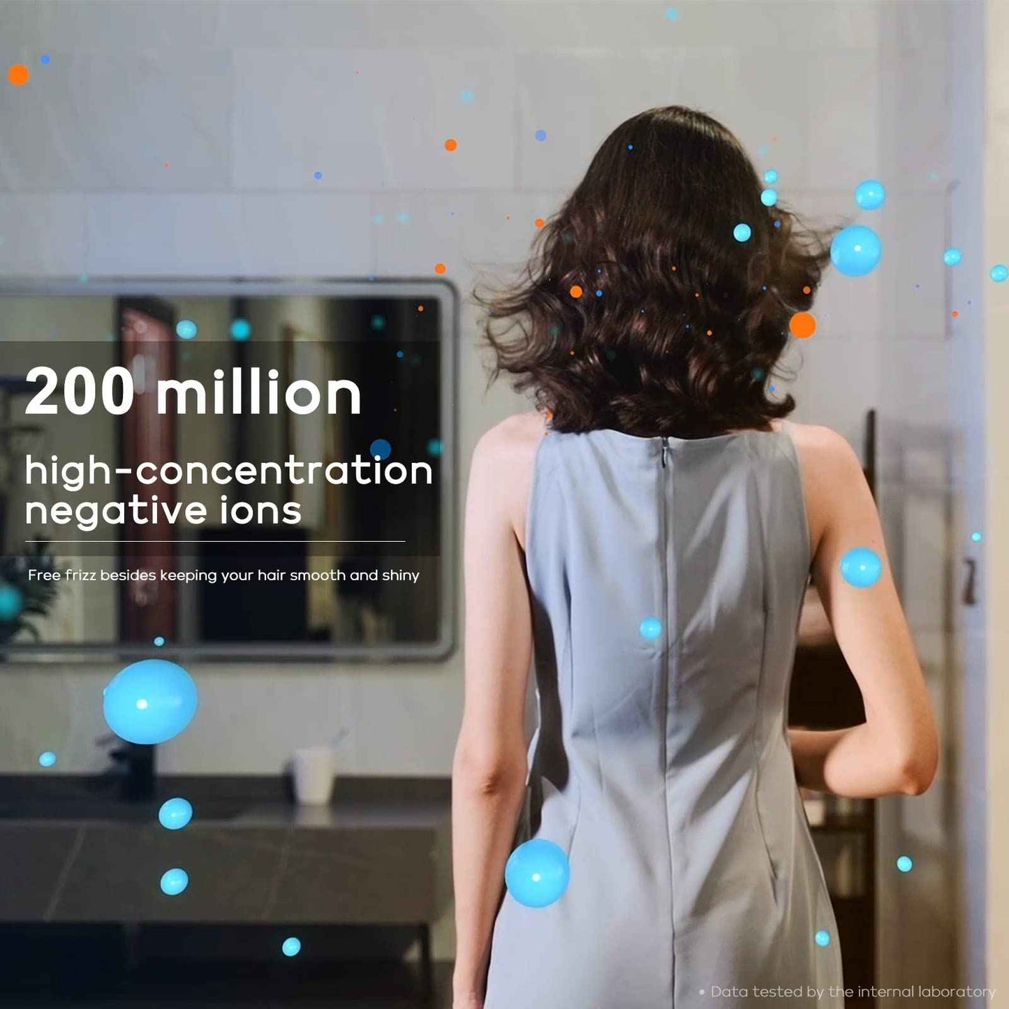 5 in 1 Blow Dryer Brush IG INGLAM MegaAir Hair Styler Brushless Hair Dryer Brush Left/Right Air Auto-Wrap Curler Hot Air Brush Negative Ions No Heat Damage Frizz-Free Drying Curling, Prussian Blue