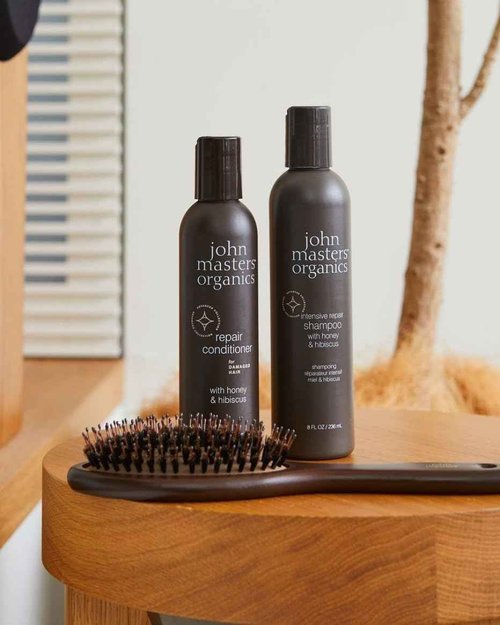 john masters organics Repair Conditioner for Damaged Hair 16 oz | 70% Organic Ingredients | Organic Honey & Hibiscus | Severely Damaged Hair | Ultra Hydrating | Silicone-Free