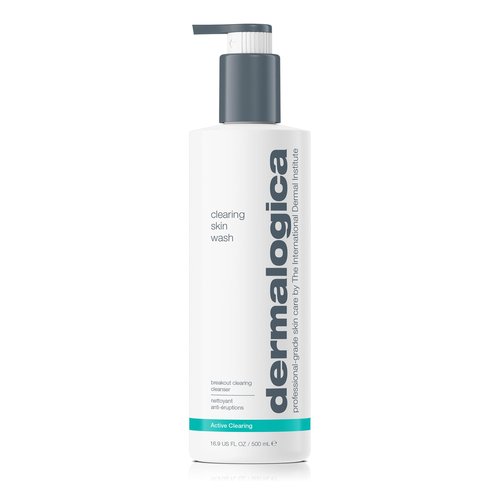 Dermalogica Clearing Skin Wash (16.9 Fl Oz) Anti-Aging Acne Face Wash - Natural Breakout Clearing Foam with Salicylic Acid and Tea Tree Oil